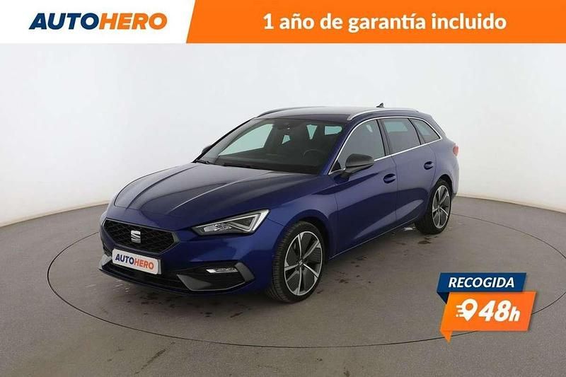 Azul Usado 2021 Seat Leon FR Familiar | 22.285 € (Un poco caro) - Imagen 1/3