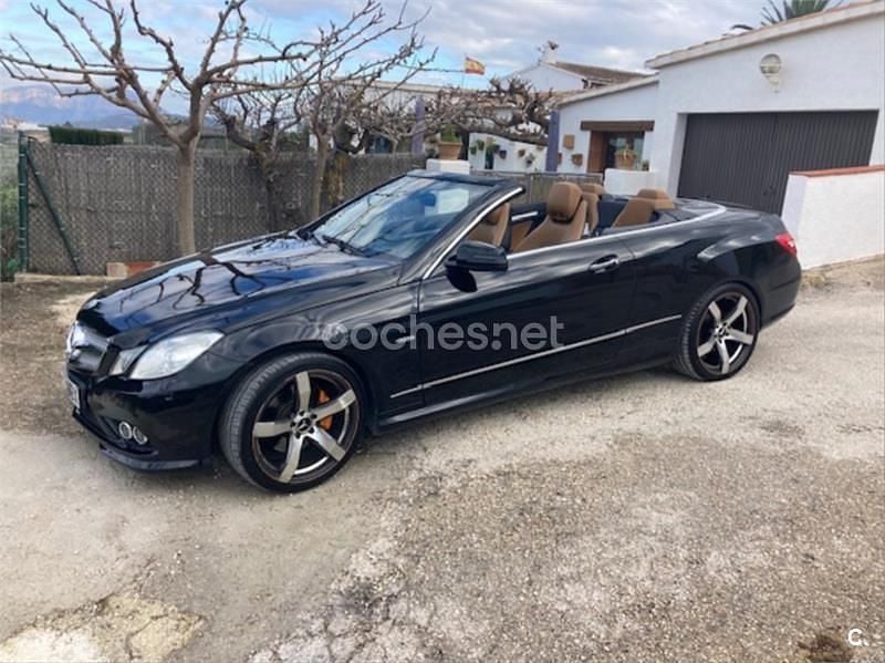 Negro Usado 2010 Mercedes E350 Avantgarde Descapotable | 16.900 € (Caro) - Imagen 1/3