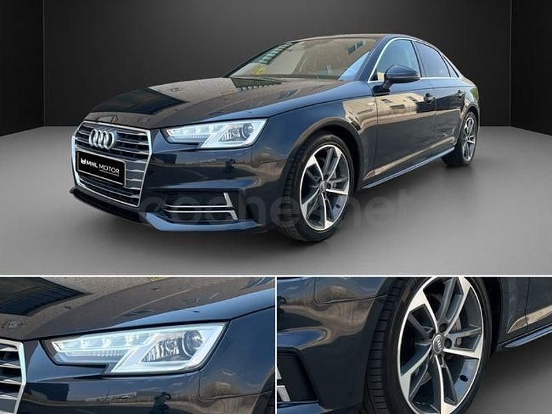 Usado Audi A4 S-Line 190 CV (139 kW) 2017 Azul Berlina
