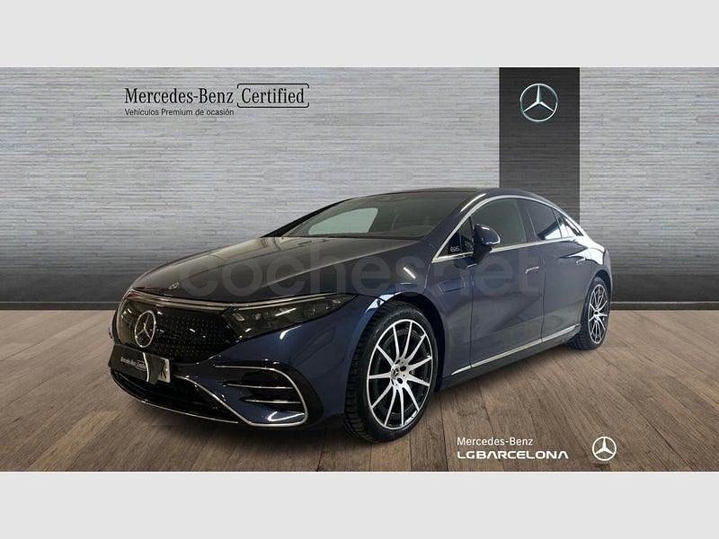 Usado Mercedes EQS580 AMG line 400 kW (544 CV) 2022 Azul Berlina