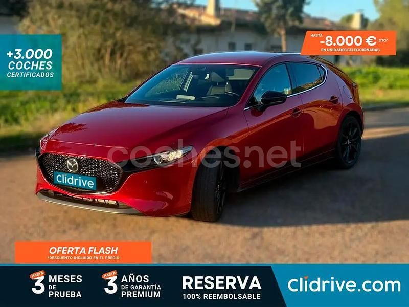 Rojo Usado 2023 Mazda 3 Homura-Line Berlina | 25.390 € (Precio justo) - Imagen 1/3