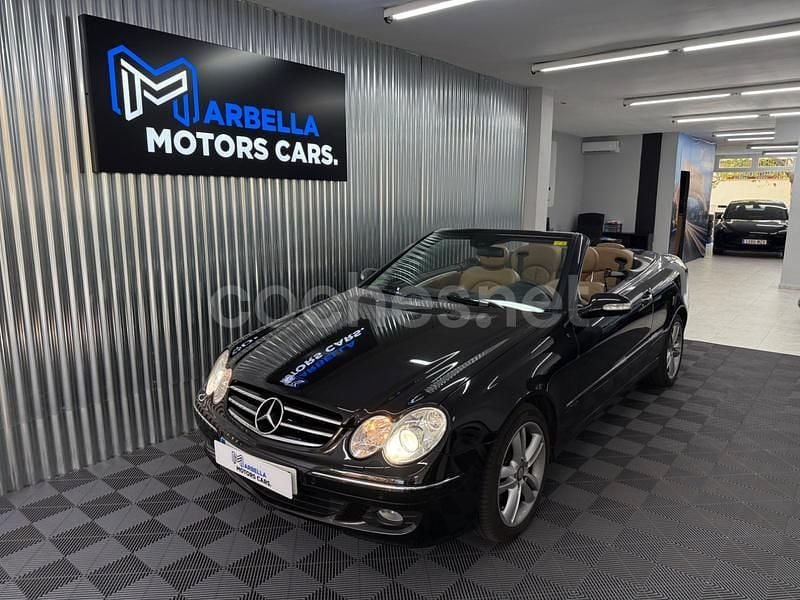 Negro Usado 2008 Mercedes CLK200 Avantgarde Descapotable | 14.990 € (Caro) - Imagen 1/4