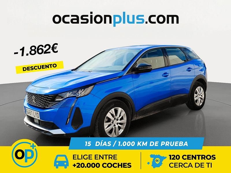 Azul Usado 2022 Peugeot 3008 Active SUV | 14.990 € (Precio justo) - Imagen 1/4