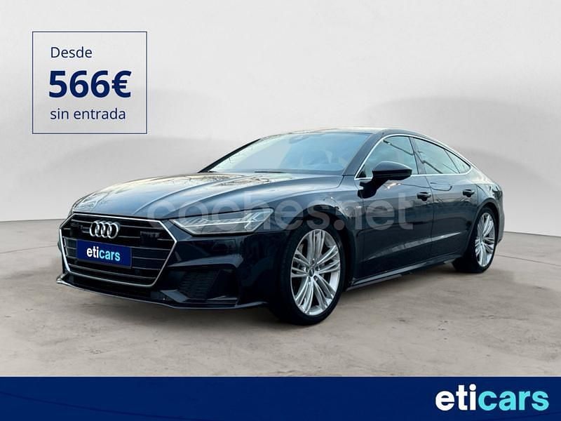 Usado Audi A7 Ambiente 286 CV (210 kW) 2019 Azul Berlina