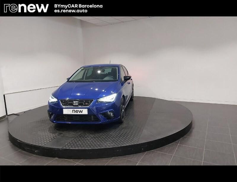 Usado Seat Ibiza FR 115 CV (84 kW) 2018 Azul Utilitario