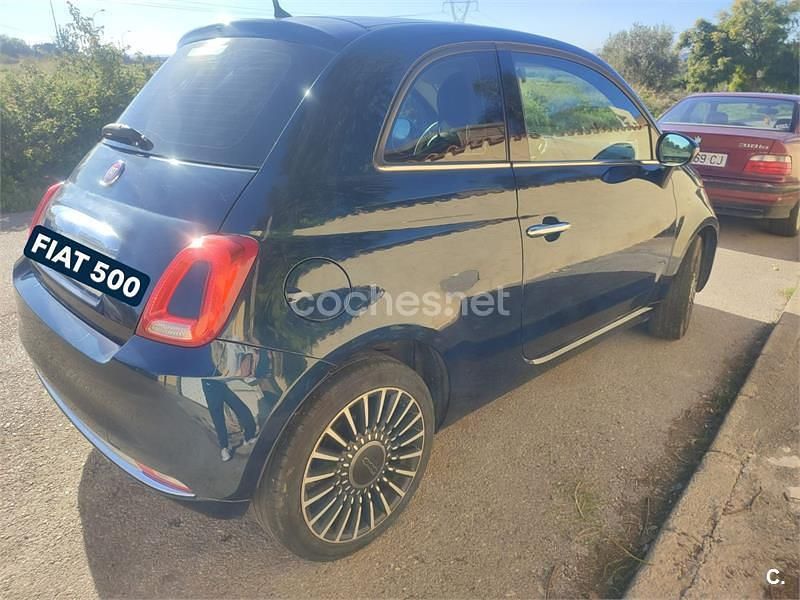 Usado Fiat 500 Lounge 69 CV (50 kW) 2018 Azul Berlina
