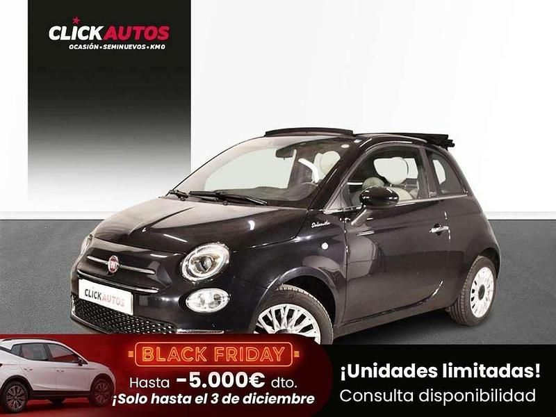 Negro Usado 2022 Fiat 500 Dolcevita Descapotable | 9500 € (Buen precio) - Imagen 1/4