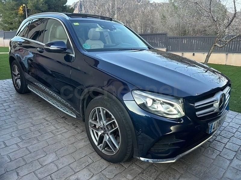 Azul Usado 2018 Mercedes GLC250 SUV | 27.500 € (Precio justo) - Imagen 1/4