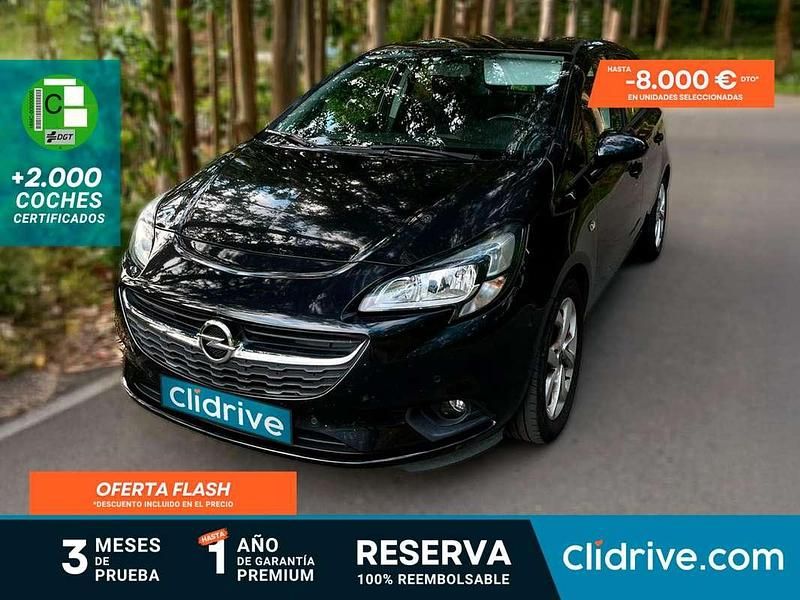 Negro Usado 2015 Opel Corsa Selective Utilitario | 6390 € (Precio justo) - Imagen 1/3