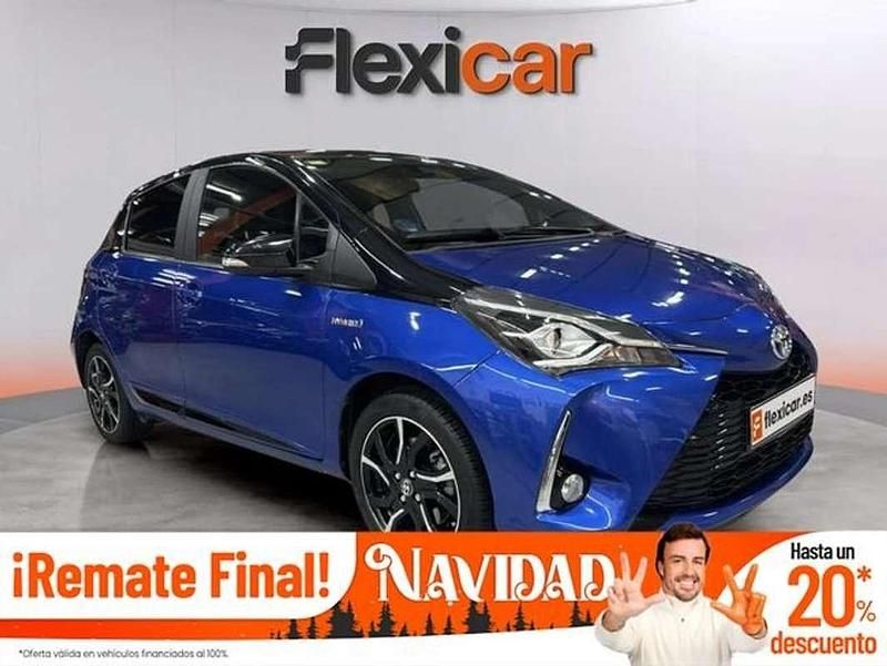 Azul Usado 2017 Toyota Yaris Hybrid Berlina | 13.490 € (Precio justo) - Imagen 1/4