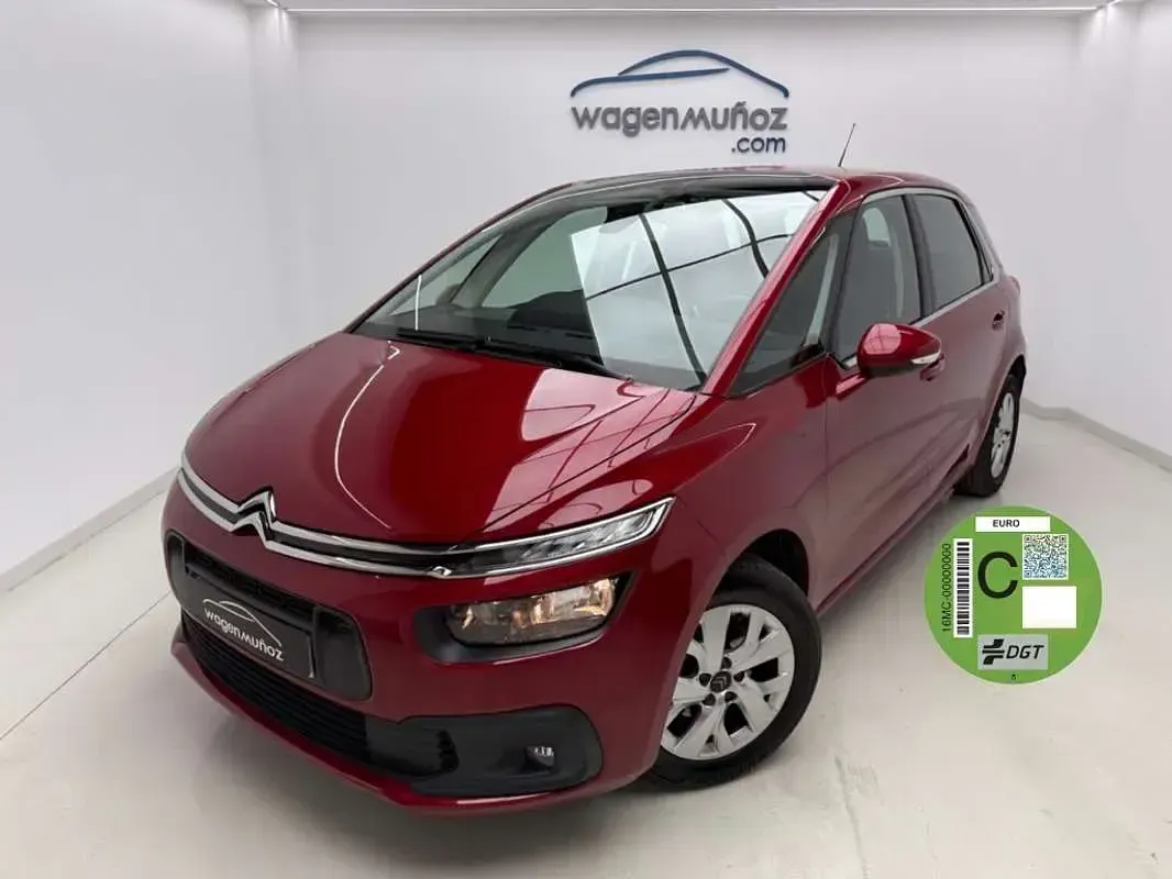 Usado Citroën C4 Picasso Live 120 CV (88 kW) 2018 Rojo Monovolumen