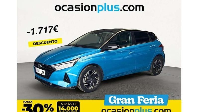 Azul Usado 2022 Hyundai i20 Utilitario | 17.173 € (Un poco caro) - Imagen 1/4