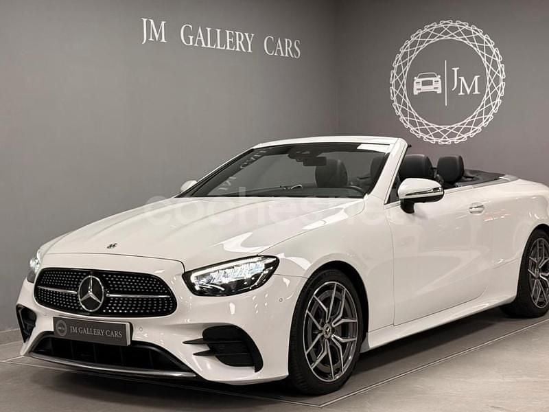 Blanco Usado 2023 Mercedes E220 Descapotable | 56.800 € (Un poco caro) - Imagen 1/4