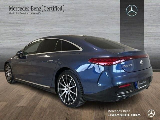 Usado Mercedes EQS580 AMG line 384 kW (523 CV) 2022 Azul sodalita Berlina