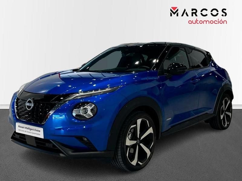 Magnetic blue + midnight black Usado 2023 Nissan Juke Tekna SUV | 27.200 € (Precio justo) - Imagen 1/4