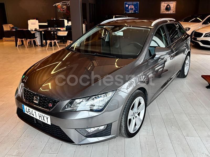 Beige Usado 2014 Seat Leon FR Familiar | 9990 € (Precio justo) - Imagen 1/4