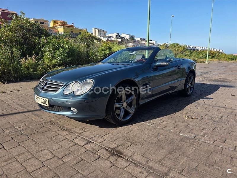 Usado Mercedes SL500 306 CV (225 kW) 2003 Verde Descapotable