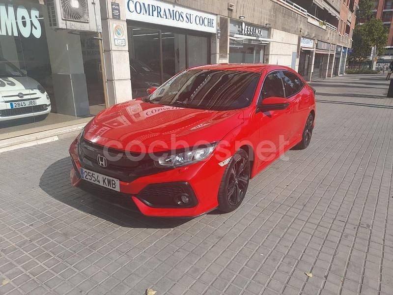 Rojo Usado 2019 Honda Civic Elegance Berlina | 16.990 € (Buen precio) - Imagen 1/4