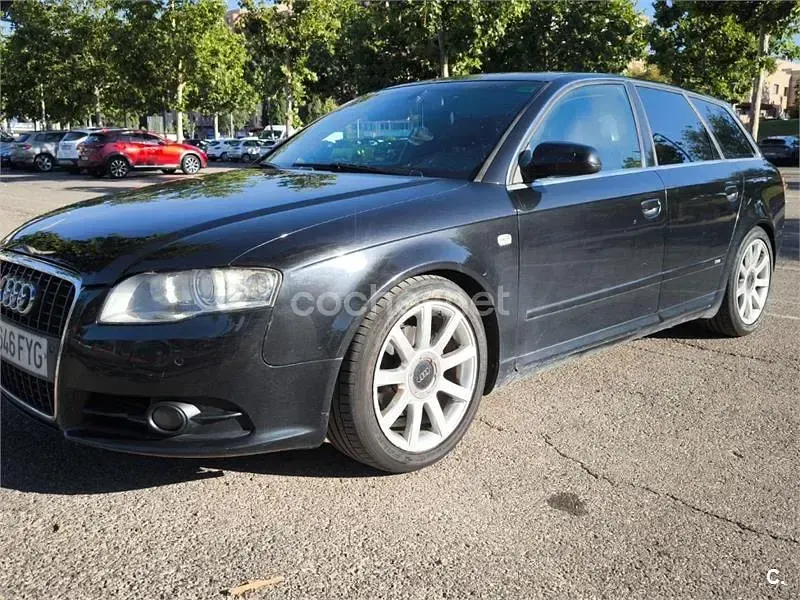 Usado Audi A4 S-Line 140 CV (102 kW) 2007 Negro Familiar