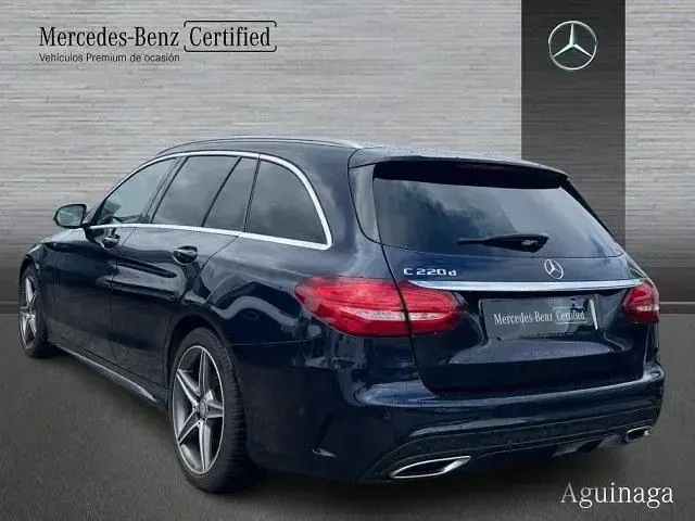Usado Mercedes C220 170 CV (125 kW) 2017 Azul cavansita