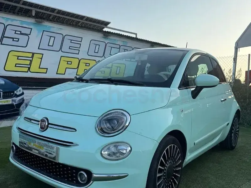 Usado Fiat 500 Lounge 69 CV (50 kW) 2016 Verde Berlina