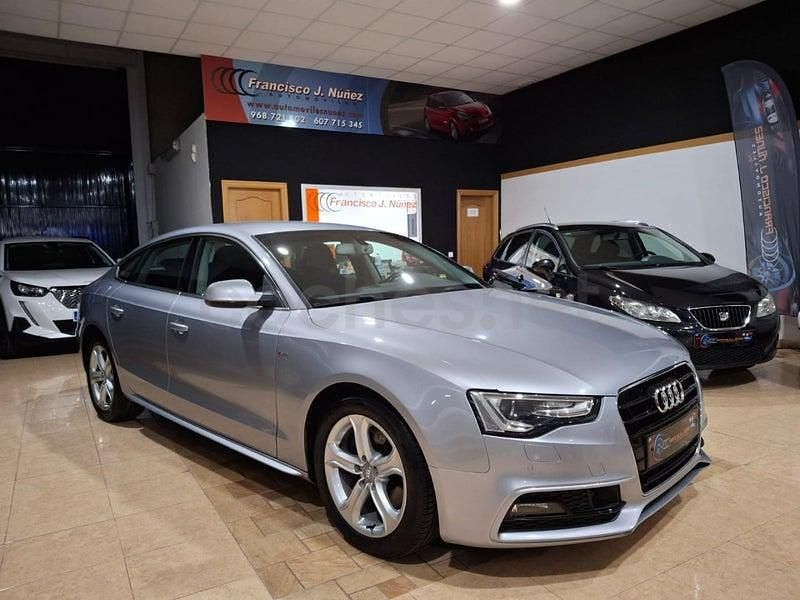 Usado Audi A5 Sportback S-Line 190 CV (139 kW) 2016 Gris / plata Utilitario
