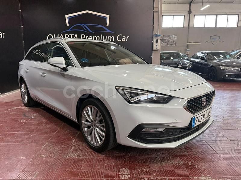 Blanco Usado 2021 Seat Leon XCELLENCE Familiar | 19.999 € (Precio justo) - Imagen 1/4