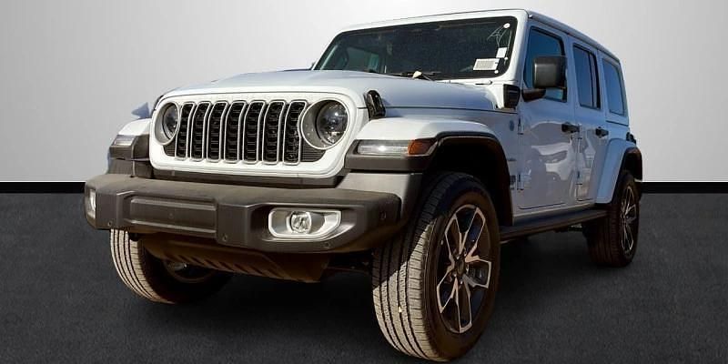 Blanco Nuevo 2025 Jeep Wrangler Sahara SUV | 72.599 € (Precio justo) - Imagen 1/4