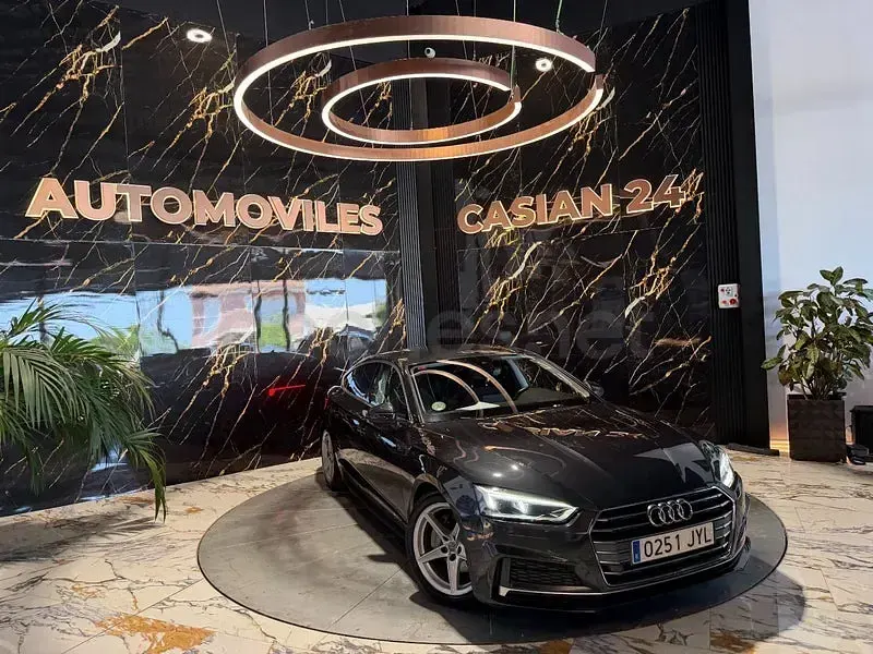 Usado Audi A5 Sportback S-Line 190 CV (139 kW) 2017 Gris / plata Utilitario