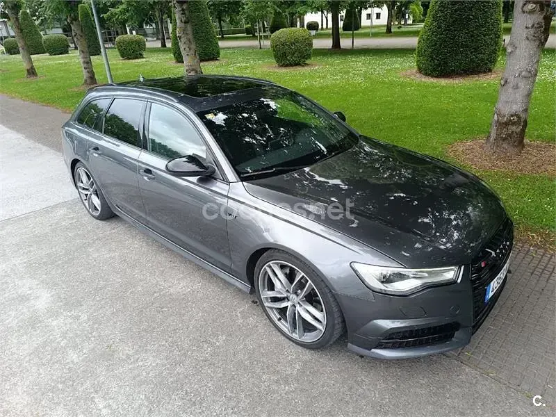Usado Audi A6 S-Line 218 CV (160 kW) 2015 Gris / plata Familiar