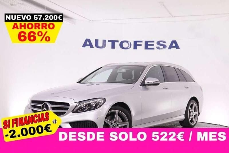 Usado Mercedes C220 AMG 170 CV (125 kW) 2018 Gris Familiar