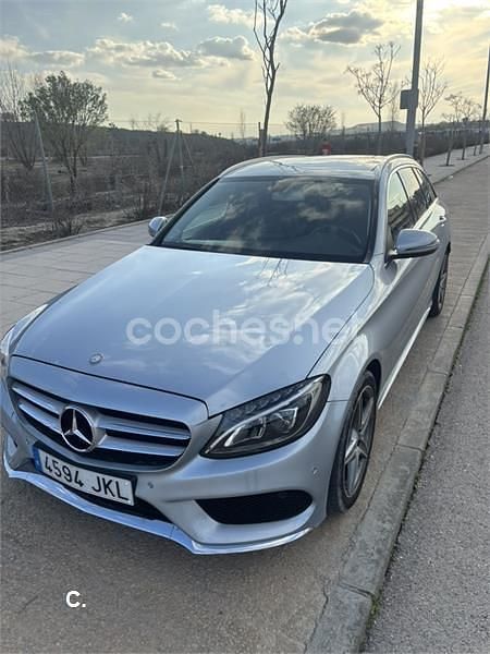 Gris / plata Usado 2015 Mercedes C220 AMG line Familiar | 18.000 € (Precio justo) - Imagen 1/4