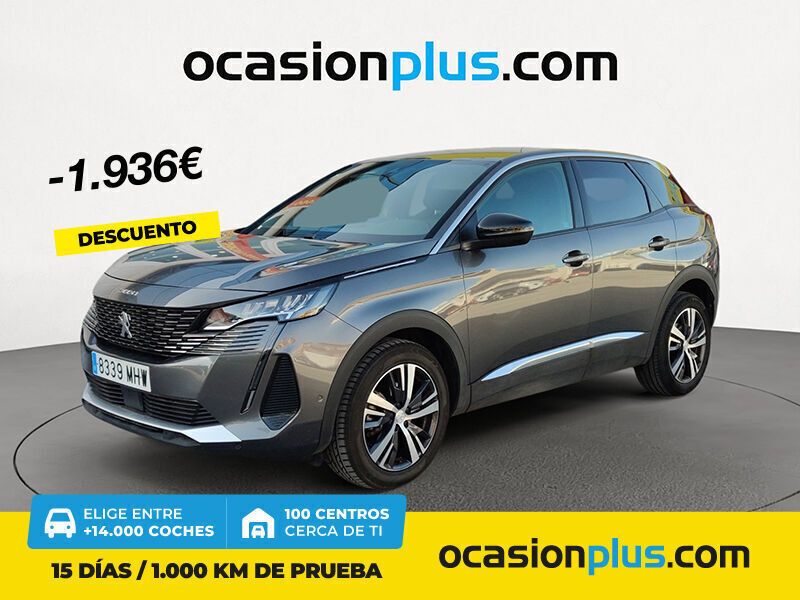 Gris Usado 2023 Peugeot 3008 Allure SUV | 20.880 € (Precio justo) - Imagen 1/4
