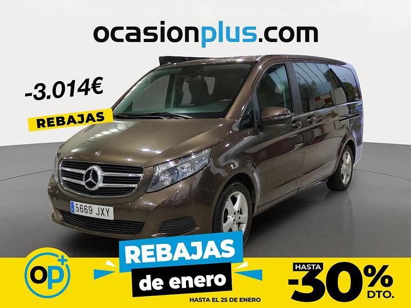 Marrón Usado 2017 Mercedes V220 Avantgarde Monovolumen | 37.676 € (Un poco caro) - Imagen 1/4