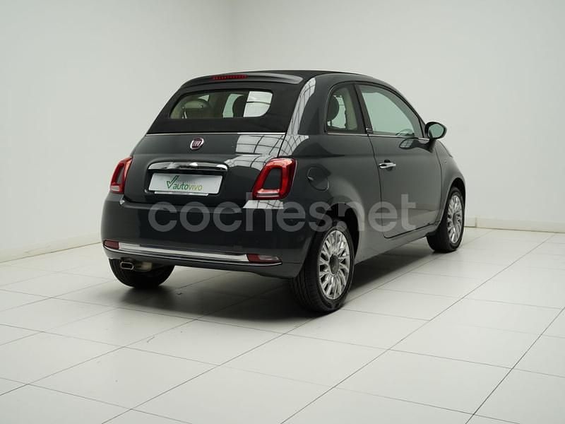 Usado Fiat 500C Lounge 69 CV (50 kW) 2019 Gris Descapotable