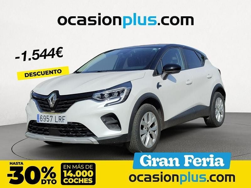 Blanco Usado 2021 Renault Captur Intens SUV | 16.990 € (Precio justo) - Imagen 1/4