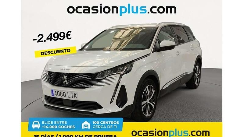 Blanco Usado 2021 Peugeot 5008 Allure Monovolumen | 24.991 € (Precio justo) - Imagen 1/4