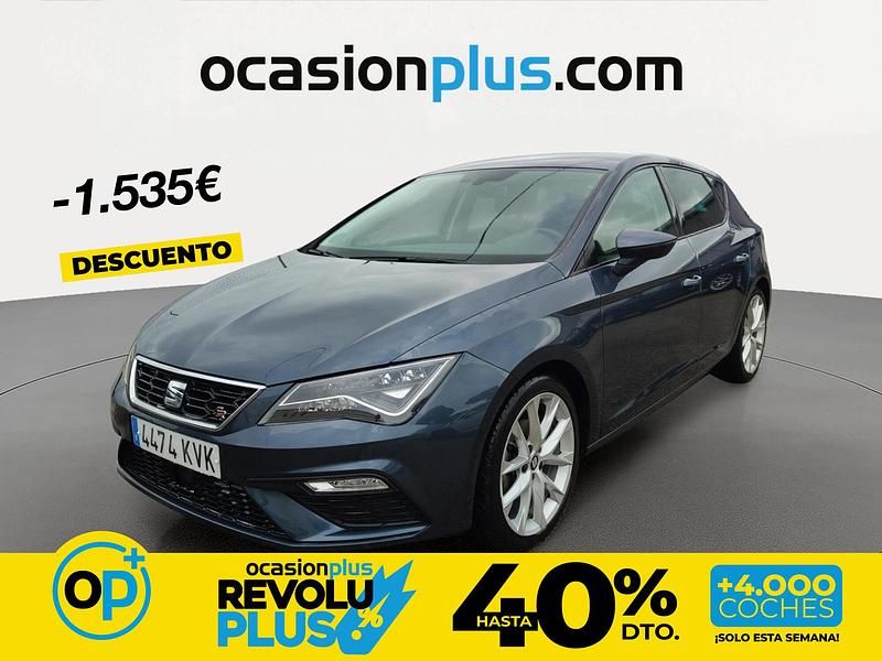 Usado Seat Leon FR 130 CV (95 kW) 2019 Gris
