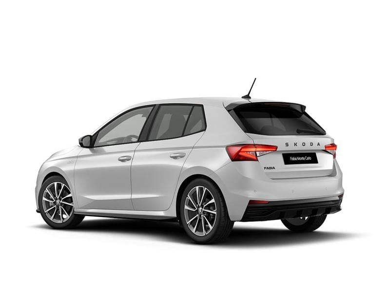 Ny Skoda Fabia Monte Carlo 116 HK (85 kW) 2025 Hvid Sedan