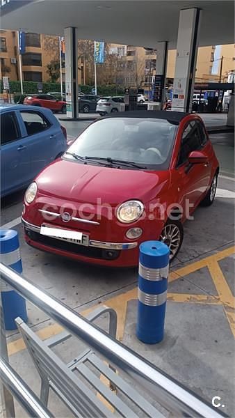 Usado Fiat 500C Lounge 69 CV (50 kW) 2014 Rojo Descapotable