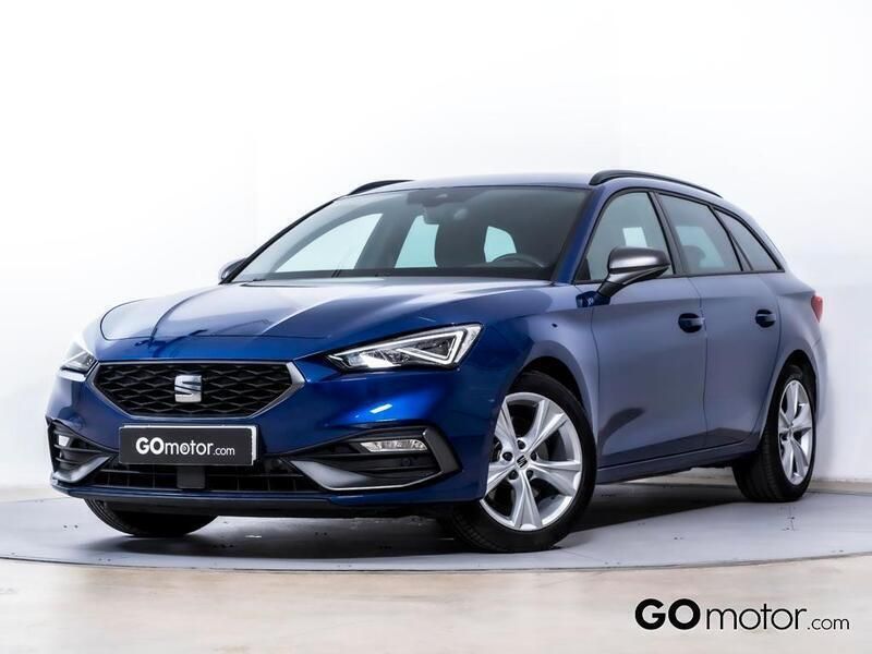 Usado Seat Leon FR 150 CV (110 kW) 2020 Azul Utilitario