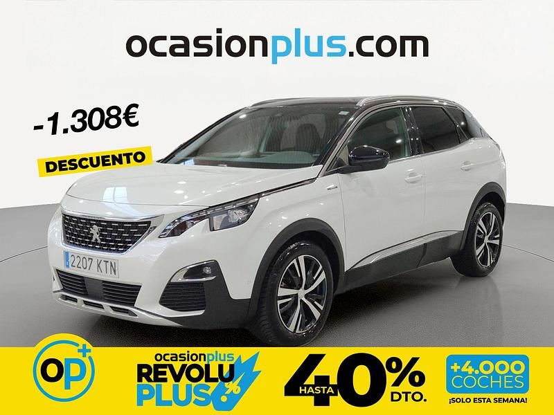 Usado Peugeot 3008 GT-line 130 CV (95 kW) 2019 Blanco SUV