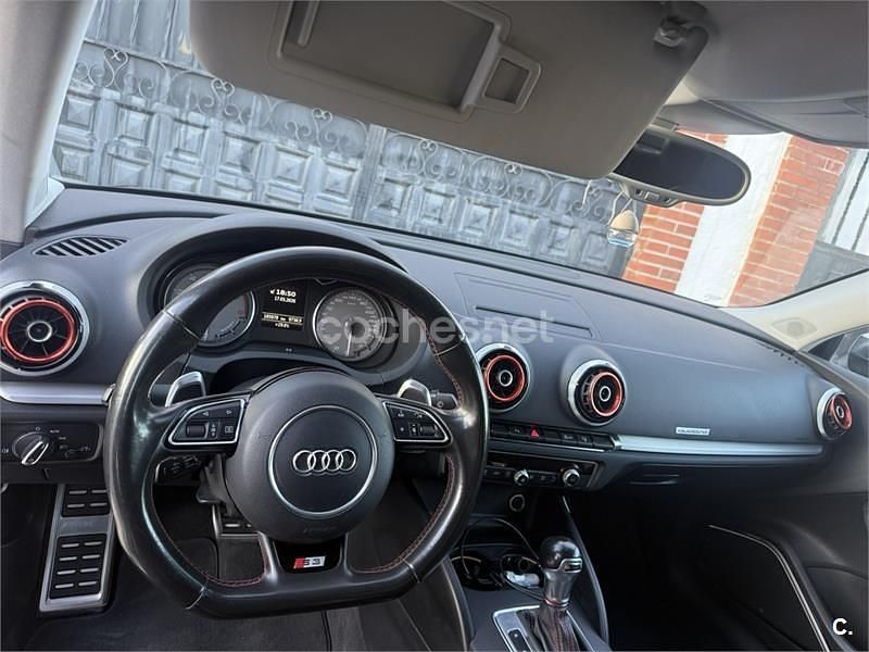 Usado Audi S3 300 CV (220 kW) 2014 Negro Berlina