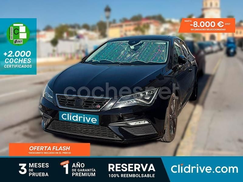 Negro Usado 2017 Seat Leon FR Berlina | 16.190 € (Un poco caro) - Imagen 1/3