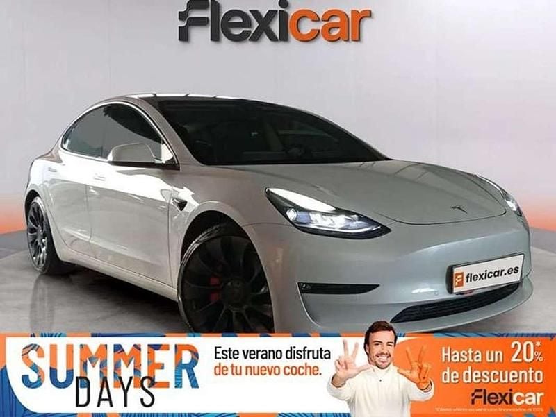Blanco Usado 2021 Tesla Model 3 Performance Berlina | 30.990 € (Buen precio) - Imagen 1/4