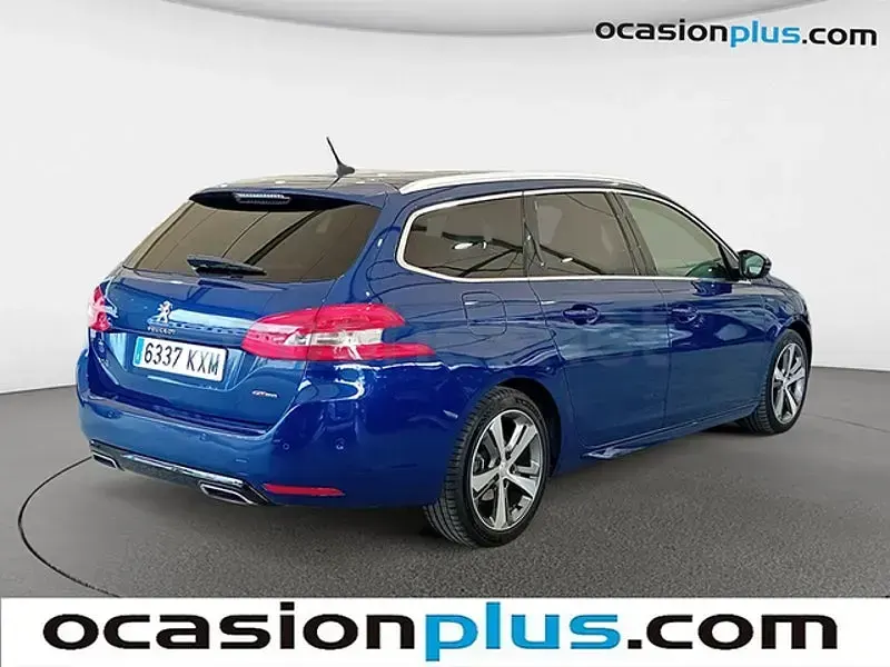 Usado Peugeot 308 SW GT-line 130 CV (95 kW) 2019 Azul Familiar