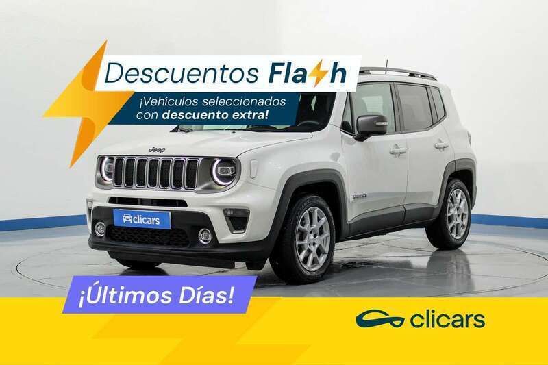 Blanco Usado 2021 Jeep Renegade Limited SUV | 13.490 € (Buen precio) - Imagen 1/4