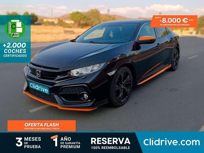 Negro Usado 2018 Honda Civic Elegance Utilitario | 15.590 € (Buen precio) - Imagen 1/3