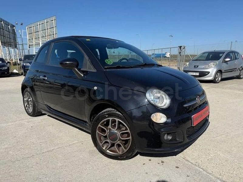 Usado Fiat 500C 69 CV (50 kW) 2015 Negro Descapotable