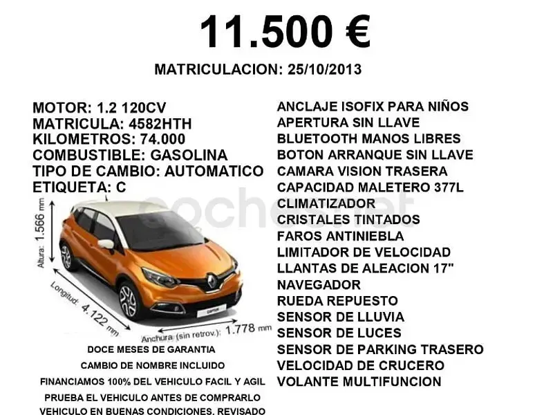 Brugt Renault Captur Zen 120 HK (88 kW) 2013 Beige SUV